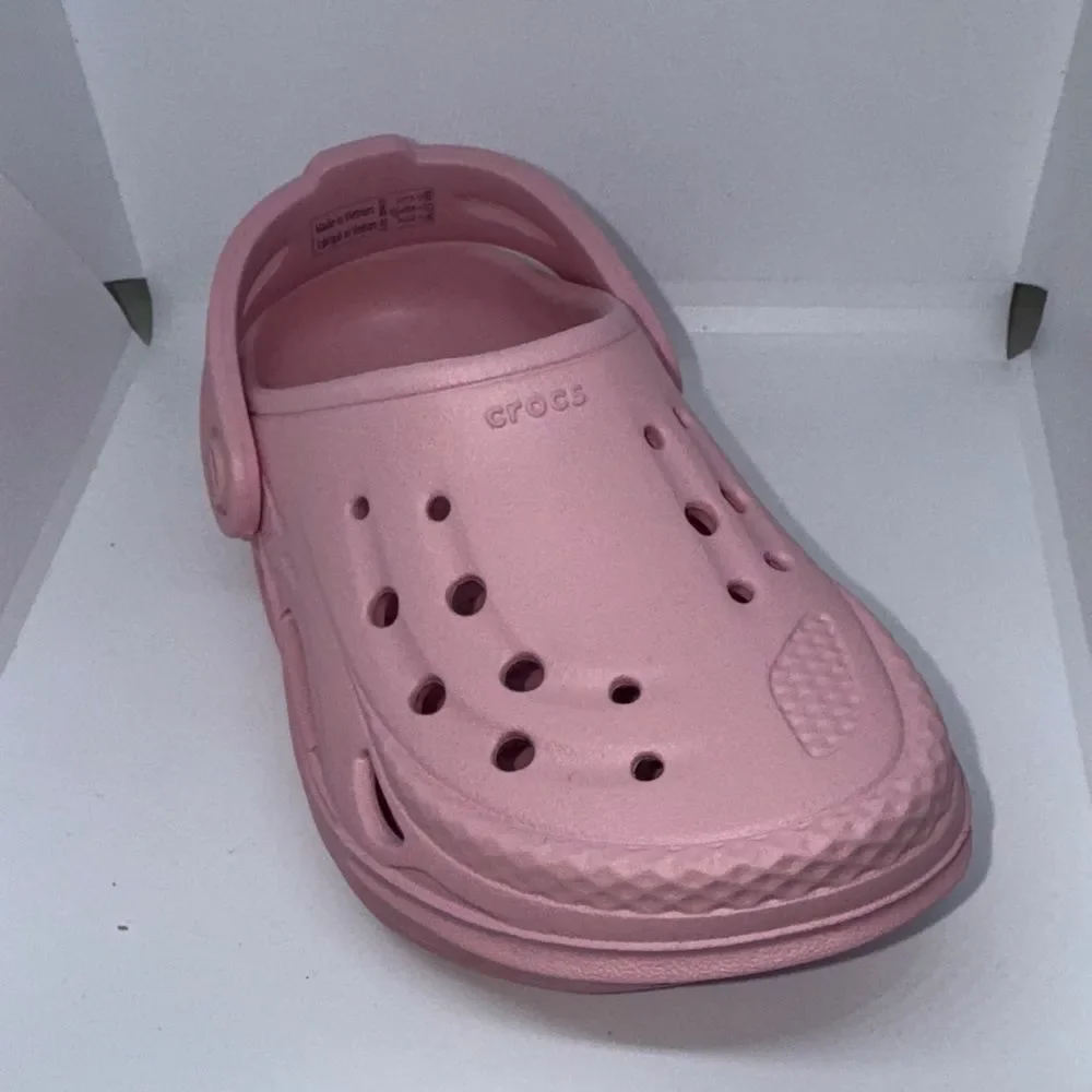 🔥 CROCS Kids Pink Slip-On Slippers Sz 11 New